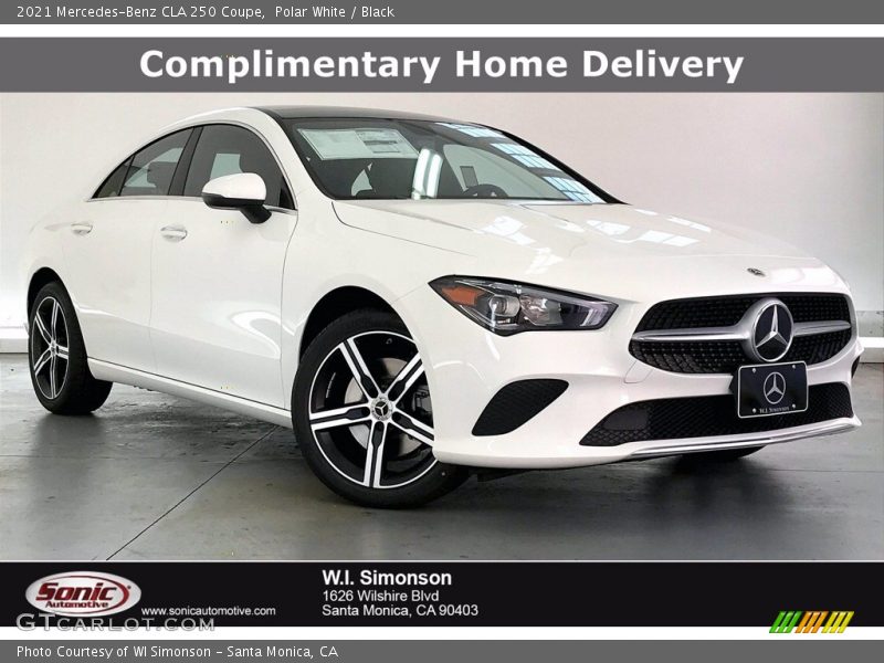 Polar White / Black 2021 Mercedes-Benz CLA 250 Coupe