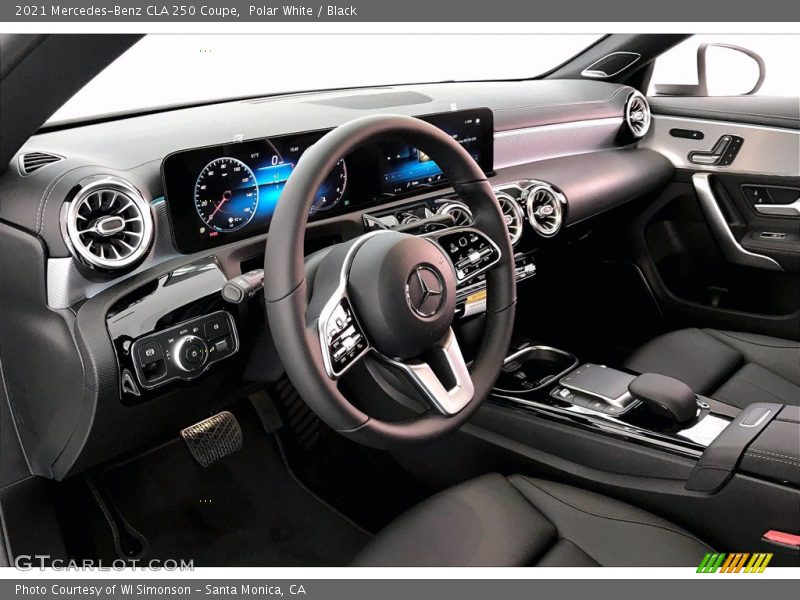 Polar White / Black 2021 Mercedes-Benz CLA 250 Coupe