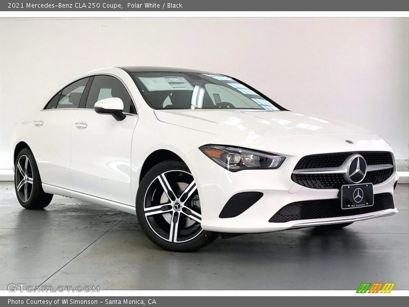 Polar White / Black 2021 Mercedes-Benz CLA 250 Coupe