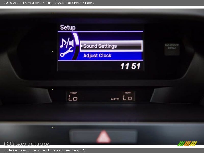 Crystal Black Pearl / Ebony 2018 Acura ILX Acurawatch Plus