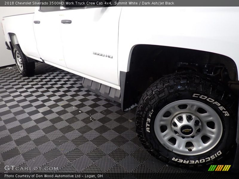 Summit White / Dark Ash/Jet Black 2018 Chevrolet Silverado 3500HD Work Truck Crew Cab 4x4