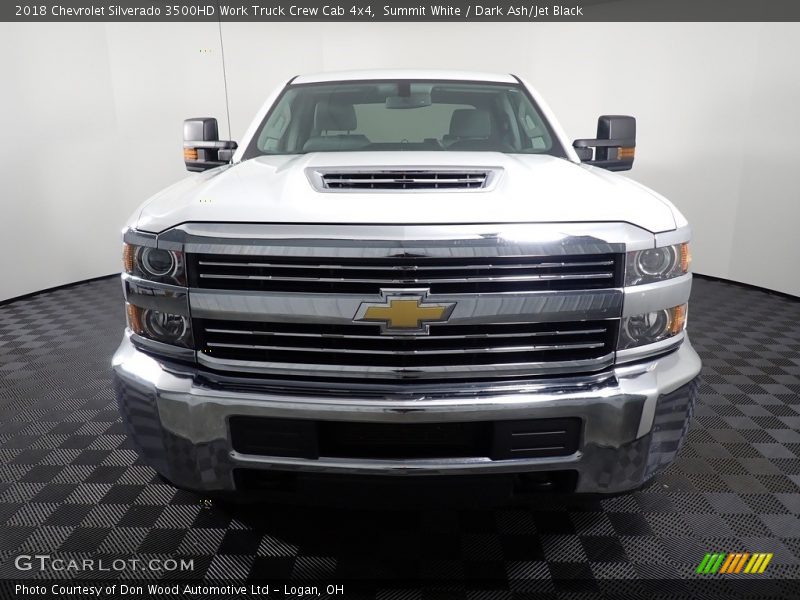 Summit White / Dark Ash/Jet Black 2018 Chevrolet Silverado 3500HD Work Truck Crew Cab 4x4