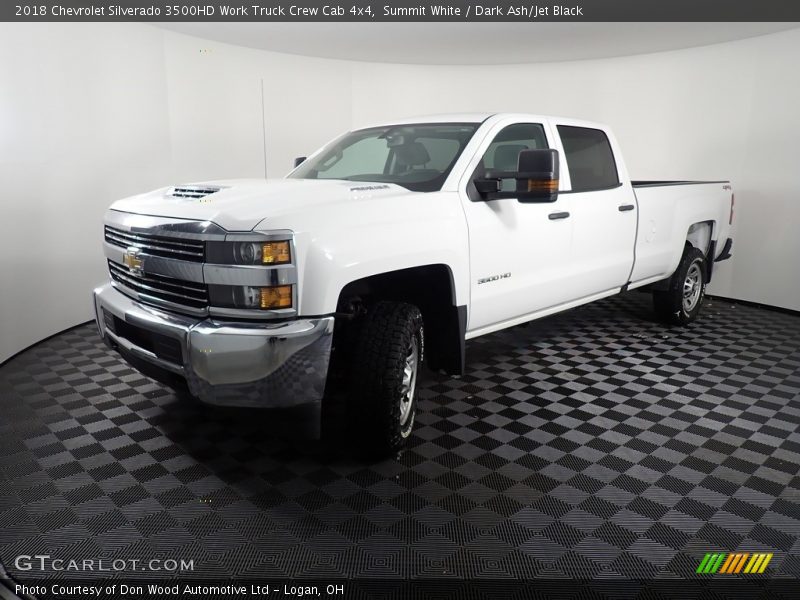 Summit White / Dark Ash/Jet Black 2018 Chevrolet Silverado 3500HD Work Truck Crew Cab 4x4