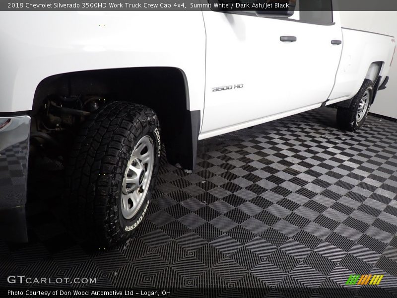 Summit White / Dark Ash/Jet Black 2018 Chevrolet Silverado 3500HD Work Truck Crew Cab 4x4