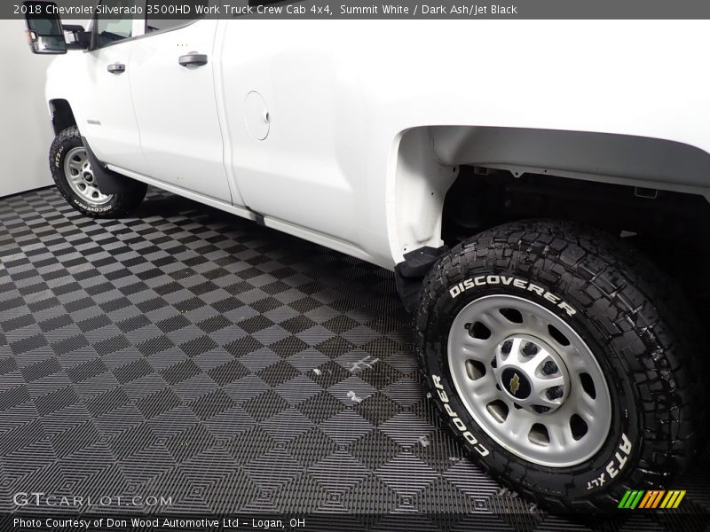 Summit White / Dark Ash/Jet Black 2018 Chevrolet Silverado 3500HD Work Truck Crew Cab 4x4