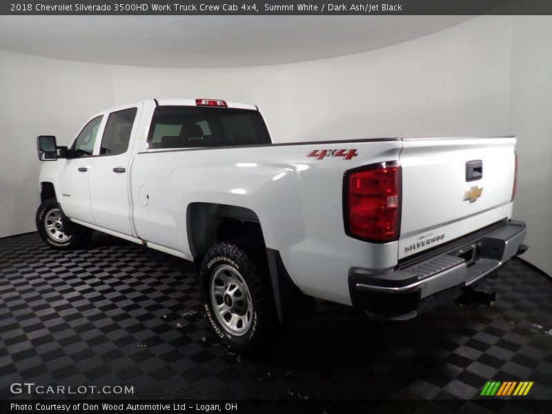 Summit White / Dark Ash/Jet Black 2018 Chevrolet Silverado 3500HD Work Truck Crew Cab 4x4