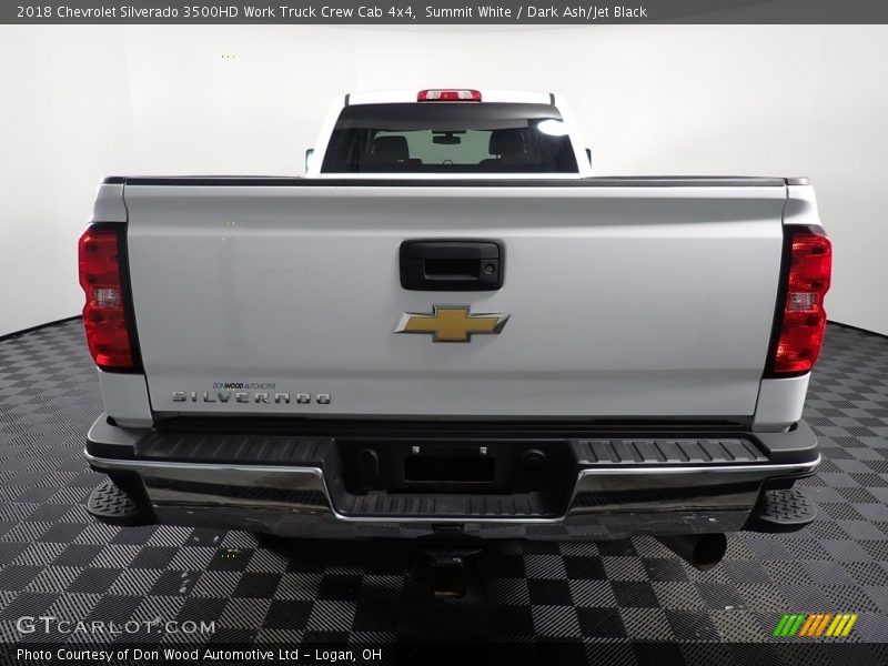 Summit White / Dark Ash/Jet Black 2018 Chevrolet Silverado 3500HD Work Truck Crew Cab 4x4