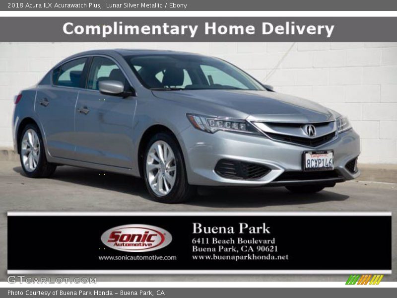 Lunar Silver Metallic / Ebony 2018 Acura ILX Acurawatch Plus