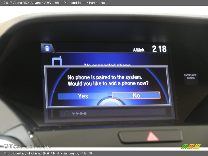 White Diamond Pearl / Parchment 2017 Acura RDX Advance AWD