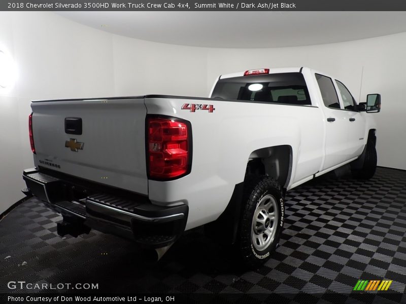 Summit White / Dark Ash/Jet Black 2018 Chevrolet Silverado 3500HD Work Truck Crew Cab 4x4