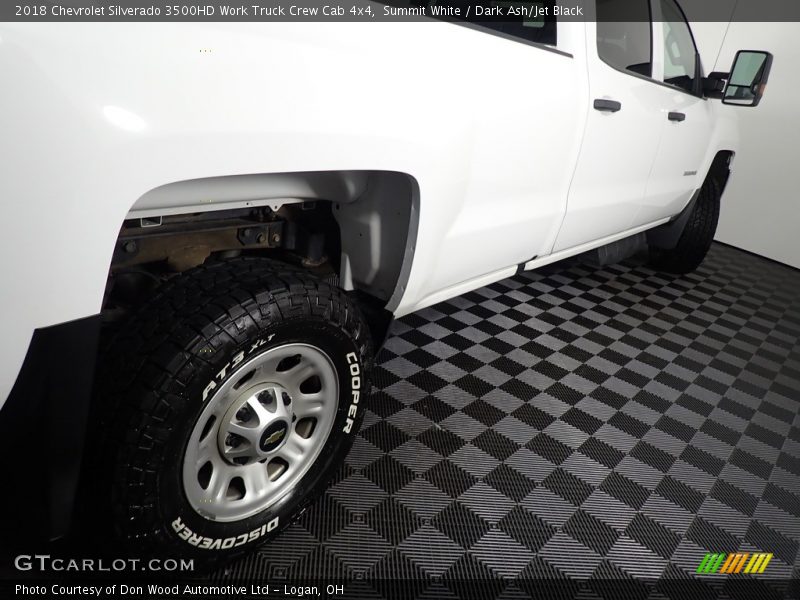 Summit White / Dark Ash/Jet Black 2018 Chevrolet Silverado 3500HD Work Truck Crew Cab 4x4