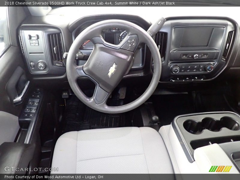 Summit White / Dark Ash/Jet Black 2018 Chevrolet Silverado 3500HD Work Truck Crew Cab 4x4