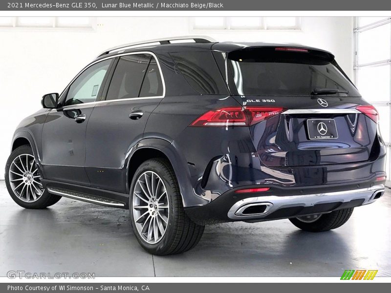 Lunar Blue Metallic / Macchiato Beige/Black 2021 Mercedes-Benz GLE 350