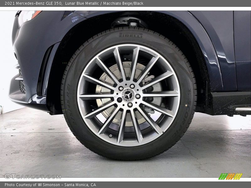 Lunar Blue Metallic / Macchiato Beige/Black 2021 Mercedes-Benz GLE 350