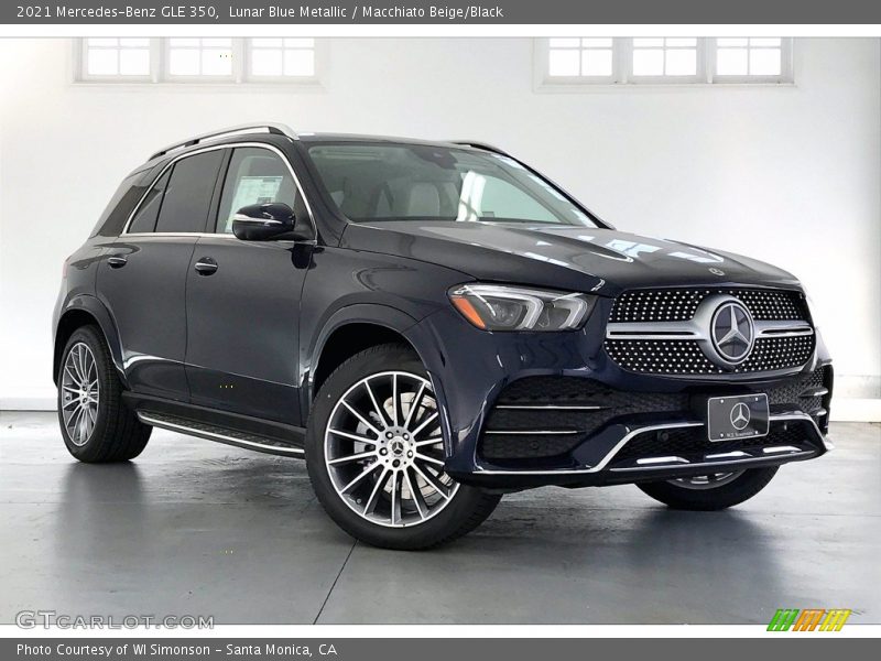 Lunar Blue Metallic / Macchiato Beige/Black 2021 Mercedes-Benz GLE 350