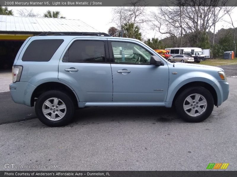 Light Ice Blue Metallic / Stone 2008 Mercury Mariner V6