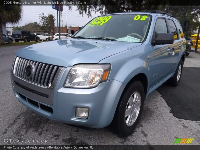 Light Ice Blue Metallic / Stone 2008 Mercury Mariner V6