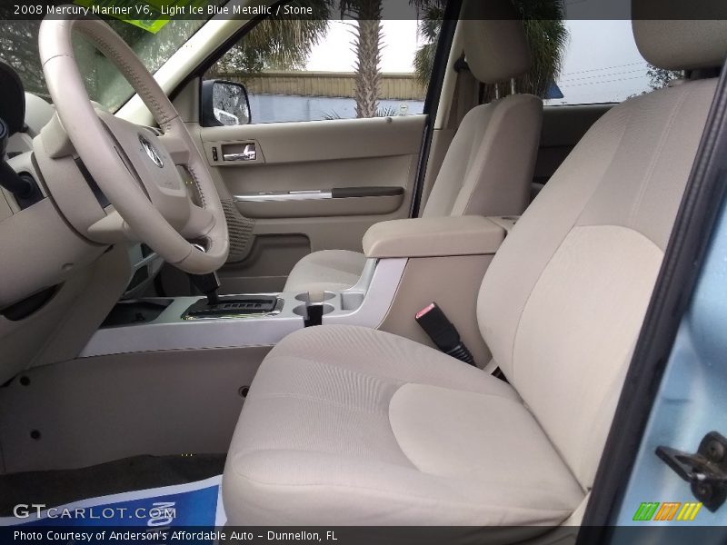 Light Ice Blue Metallic / Stone 2008 Mercury Mariner V6
