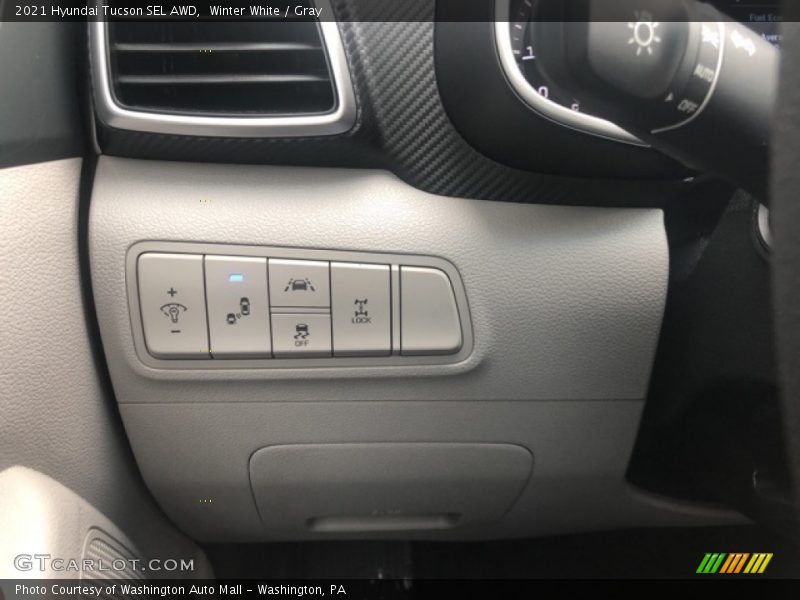 Winter White / Gray 2021 Hyundai Tucson SEL AWD