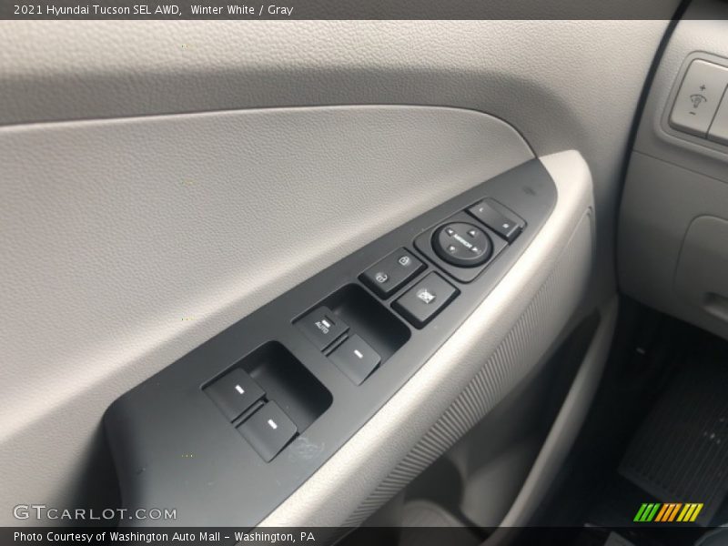 Winter White / Gray 2021 Hyundai Tucson SEL AWD