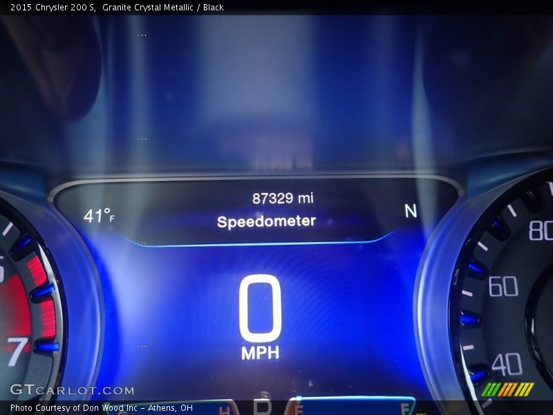 Granite Crystal Metallic / Black 2015 Chrysler 200 S