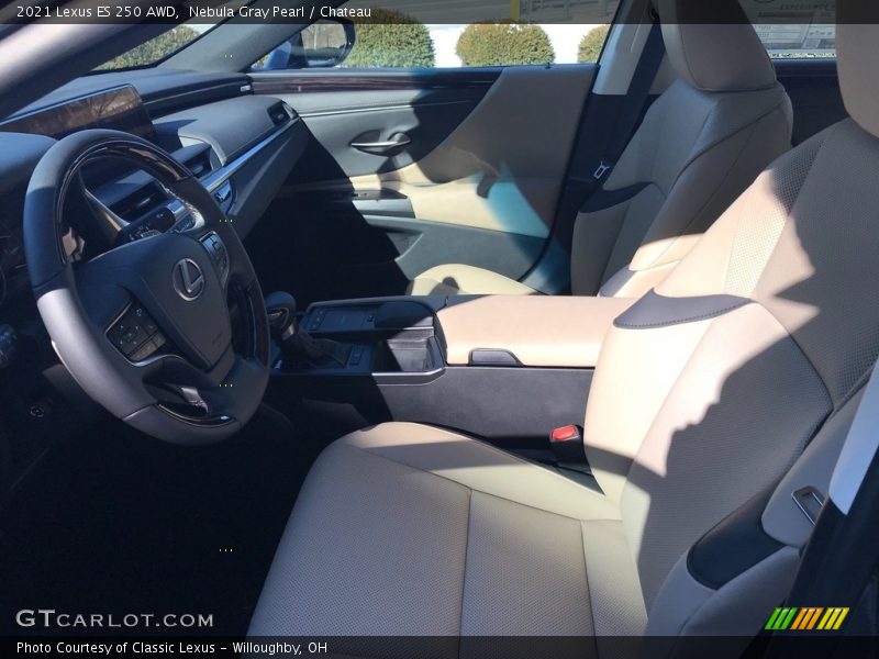 Nebula Gray Pearl / Chateau 2021 Lexus ES 250 AWD