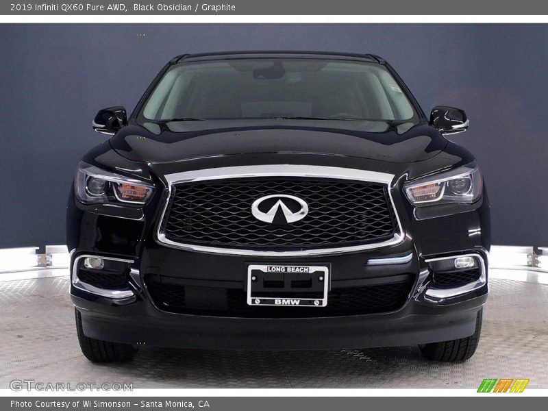 Black Obsidian / Graphite 2019 Infiniti QX60 Pure AWD