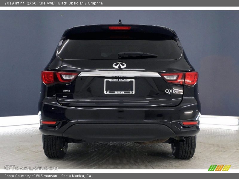 Black Obsidian / Graphite 2019 Infiniti QX60 Pure AWD