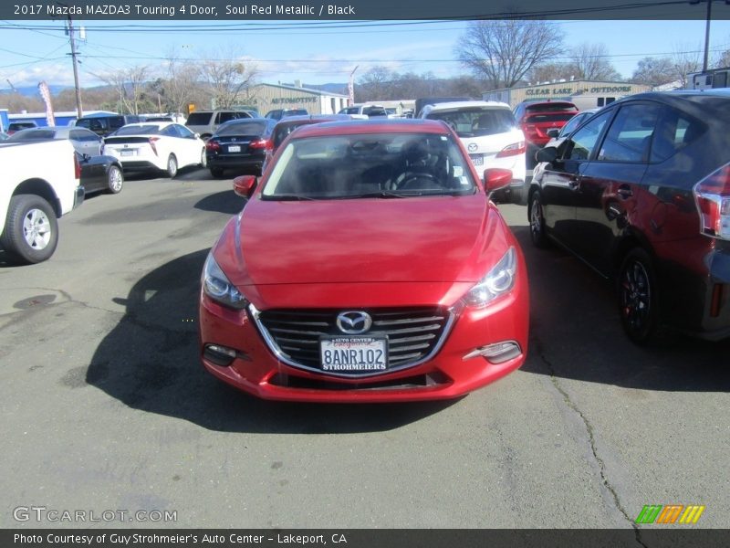 Soul Red Metallic / Black 2017 Mazda MAZDA3 Touring 4 Door