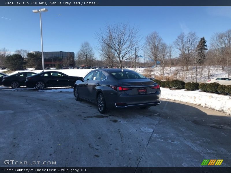 Nebula Gray Pearl / Chateau 2021 Lexus ES 250 AWD