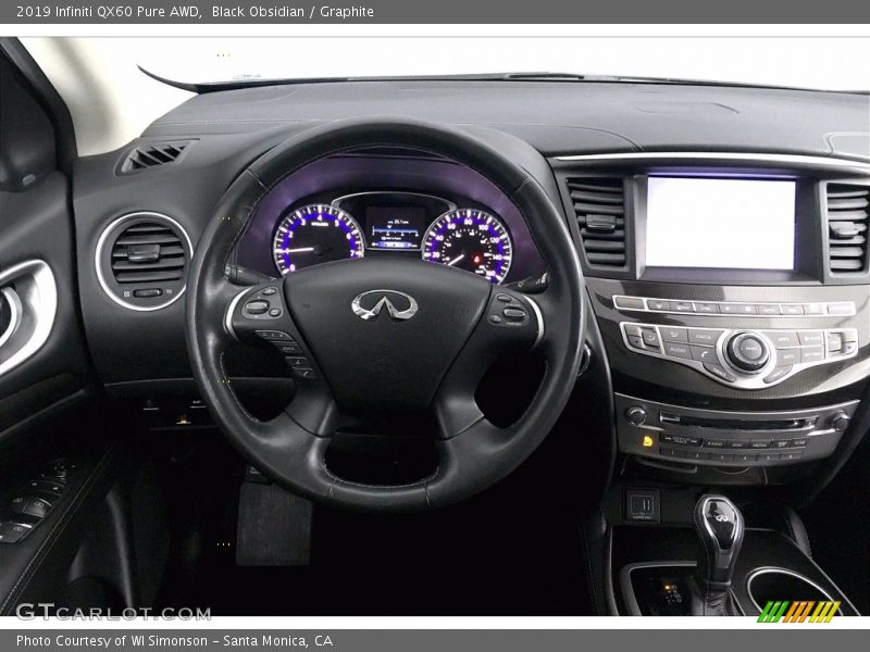 Black Obsidian / Graphite 2019 Infiniti QX60 Pure AWD