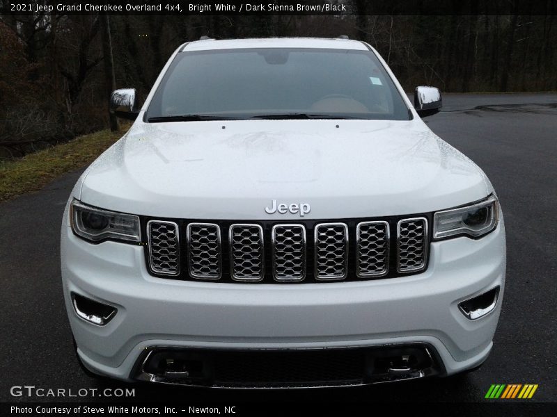 Bright White / Dark Sienna Brown/Black 2021 Jeep Grand Cherokee Overland 4x4
