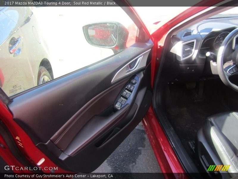 Soul Red Metallic / Black 2017 Mazda MAZDA3 Touring 4 Door