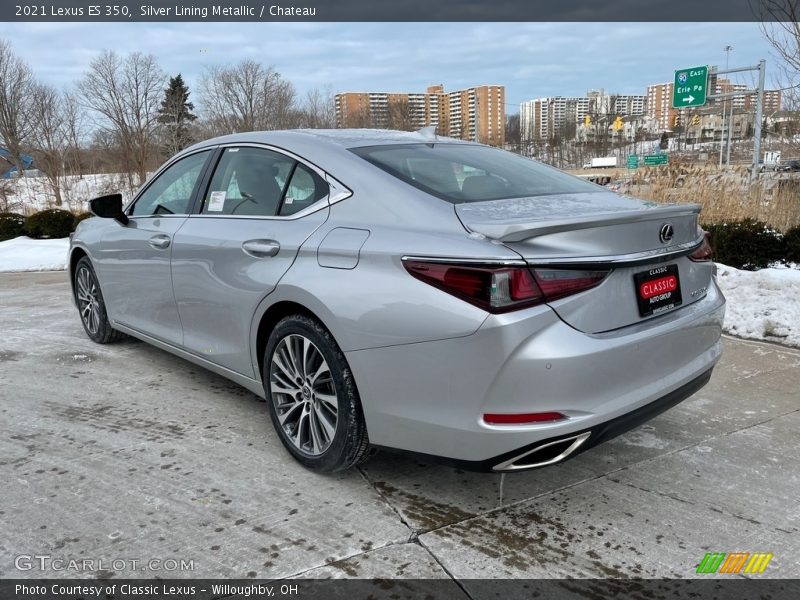 Silver Lining Metallic / Chateau 2021 Lexus ES 350