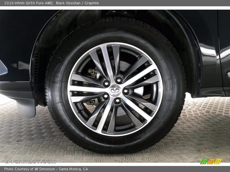 Black Obsidian / Graphite 2019 Infiniti QX60 Pure AWD