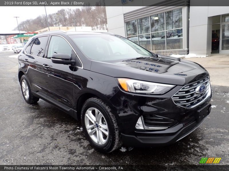 Agate Black / Ebony 2019 Ford Edge SEL AWD