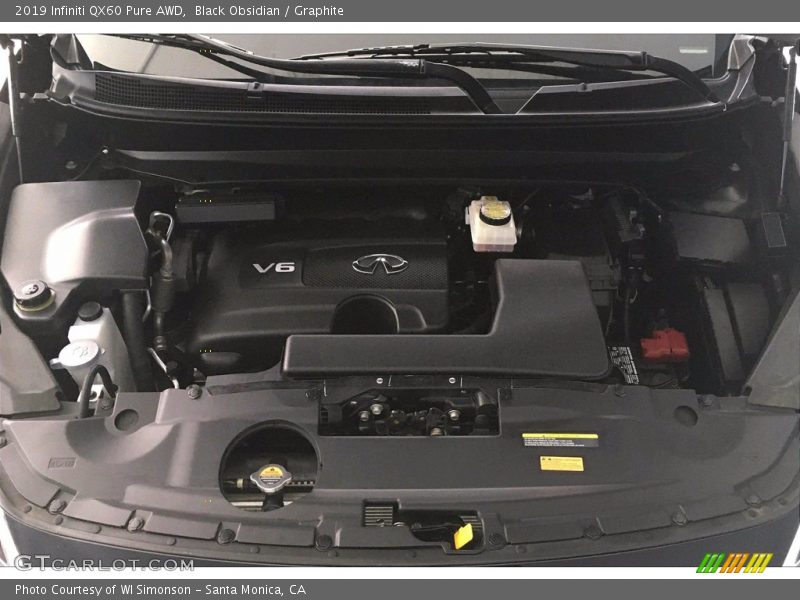 Black Obsidian / Graphite 2019 Infiniti QX60 Pure AWD