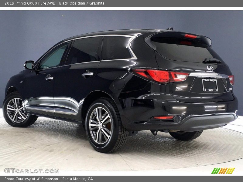 Black Obsidian / Graphite 2019 Infiniti QX60 Pure AWD