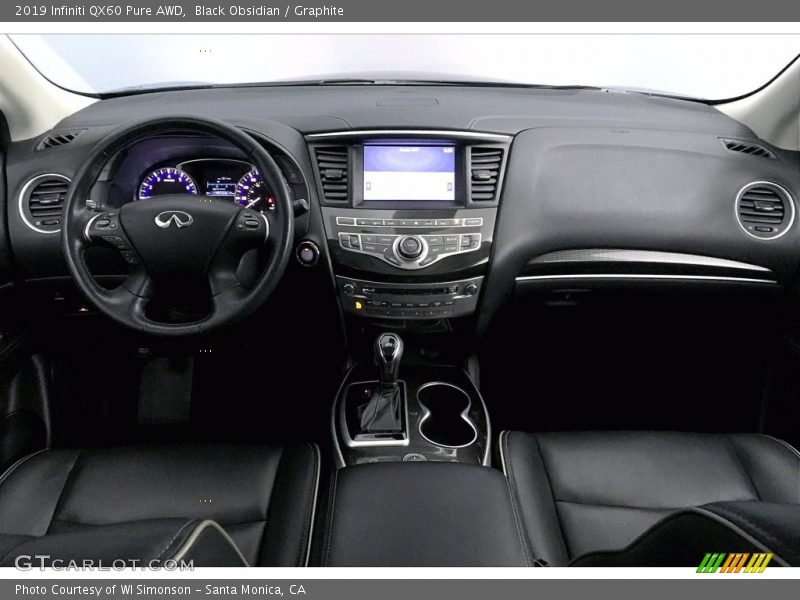 Black Obsidian / Graphite 2019 Infiniti QX60 Pure AWD