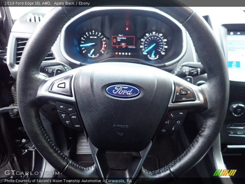 Agate Black / Ebony 2019 Ford Edge SEL AWD