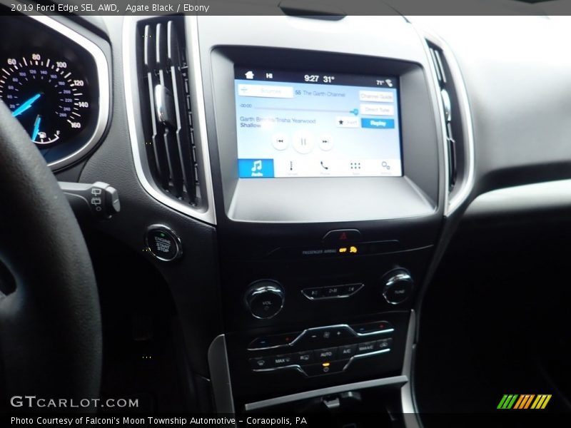 Agate Black / Ebony 2019 Ford Edge SEL AWD