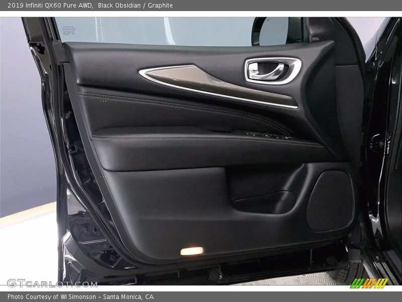 Black Obsidian / Graphite 2019 Infiniti QX60 Pure AWD