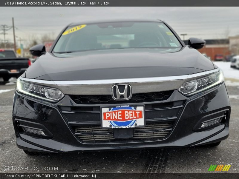 Crystal Black Pearl / Black 2019 Honda Accord EX-L Sedan