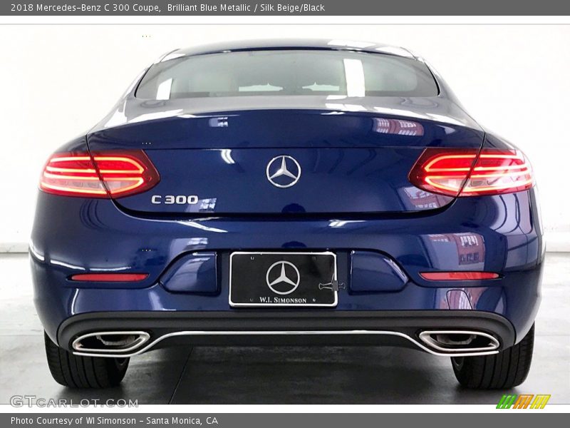 Brilliant Blue Metallic / Silk Beige/Black 2018 Mercedes-Benz C 300 Coupe
