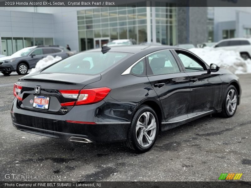 Crystal Black Pearl / Black 2019 Honda Accord EX-L Sedan