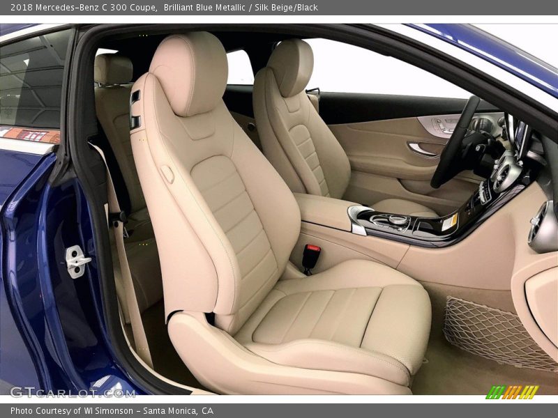 Brilliant Blue Metallic / Silk Beige/Black 2018 Mercedes-Benz C 300 Coupe