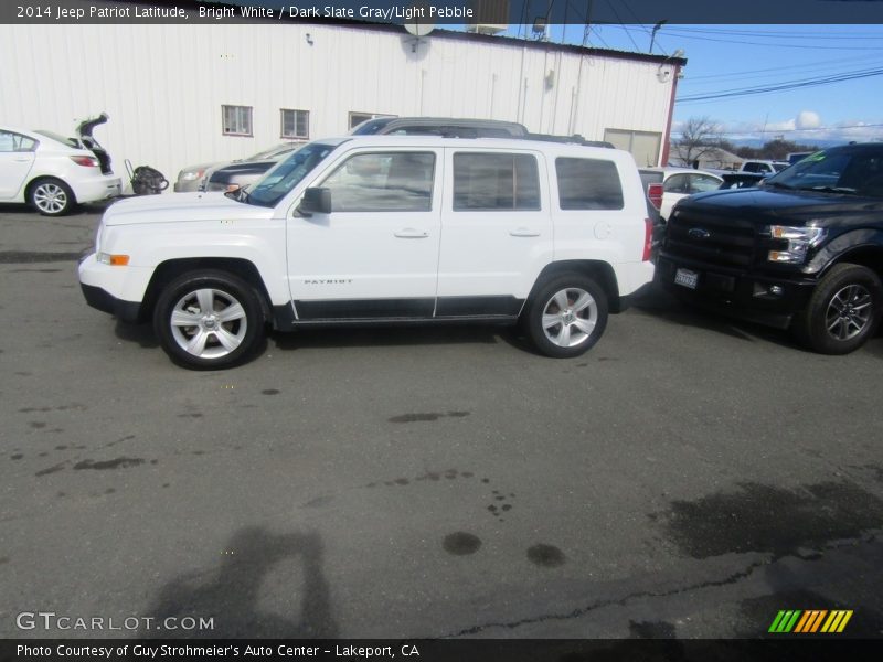 Bright White / Dark Slate Gray/Light Pebble 2014 Jeep Patriot Latitude