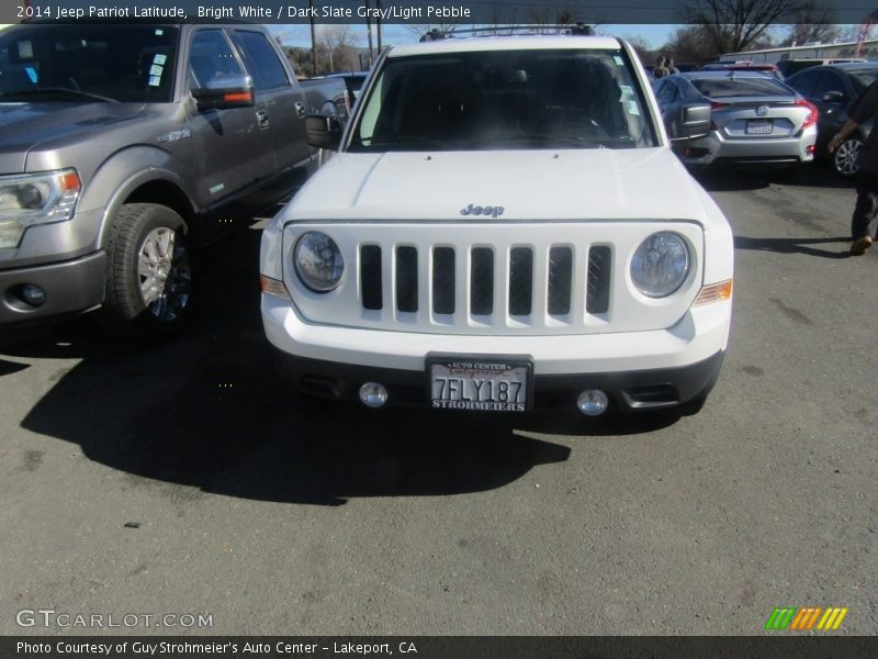 Bright White / Dark Slate Gray/Light Pebble 2014 Jeep Patriot Latitude