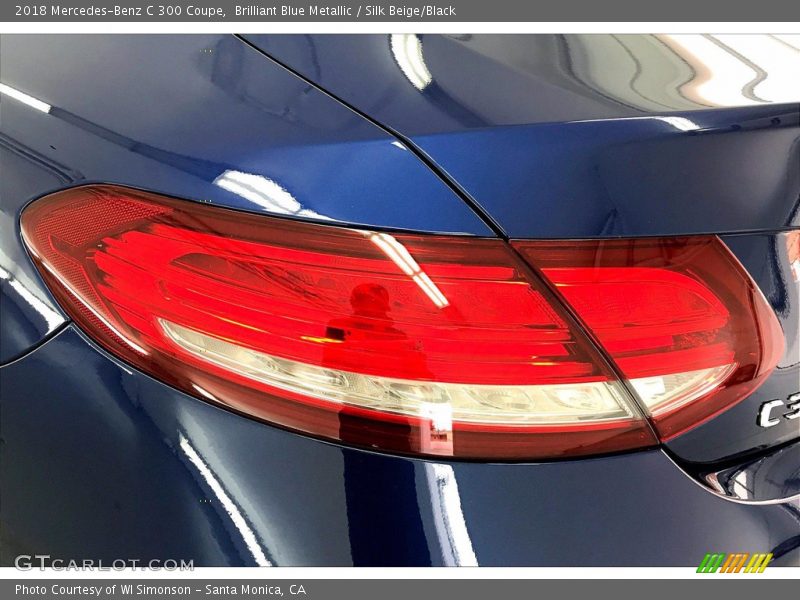 Brilliant Blue Metallic / Silk Beige/Black 2018 Mercedes-Benz C 300 Coupe