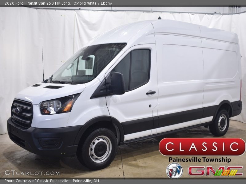 Oxford White / Ebony 2020 Ford Transit Van 250 HR Long